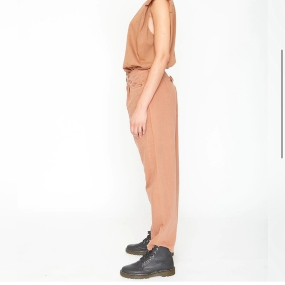 FREE PEOPLE x SANDRINE ROSE VIRGIN LABEL HIGH RISE BURNT RELAX FIT NWT SZ 28